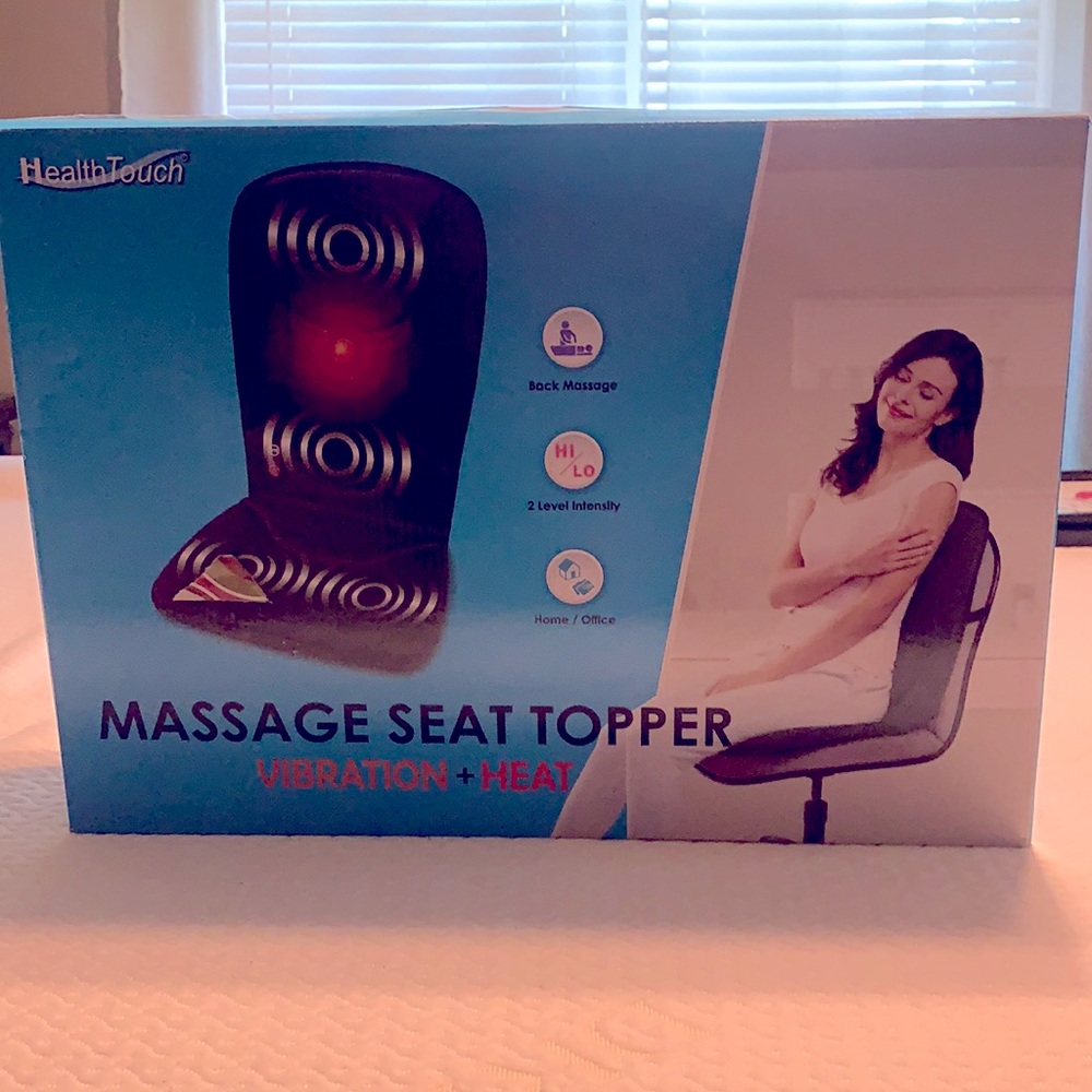 Health Touch Massage Seat Topper Vibration + Heat